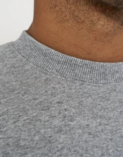 Essential Oversized Crew Neck Sweat in Grey Marle