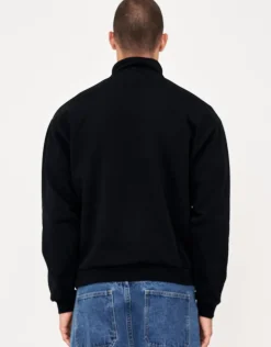 Essential Oversized Quarter Zip Sweat in Ecru