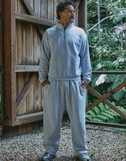 Essential Wide Track Pants in Snow Marle