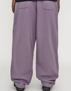 Essential Wide Track Pants in Snow Marle
