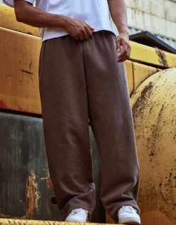 Essential Wide Track Pants in Snow Marle