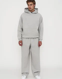 Essential Wide Track Pants in Snow Marle