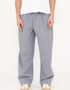 Essential Wide Track Pants in Moon