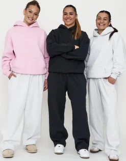 Essential Wide Track Pants in Moon