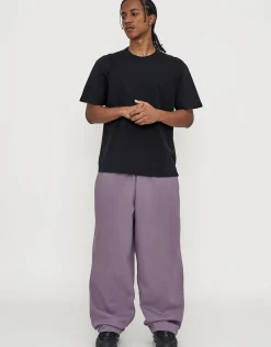 Essential Wide Track Pants in Moon
