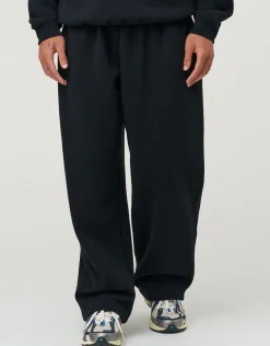 Essential Wide Track Pants in Espresso Brown