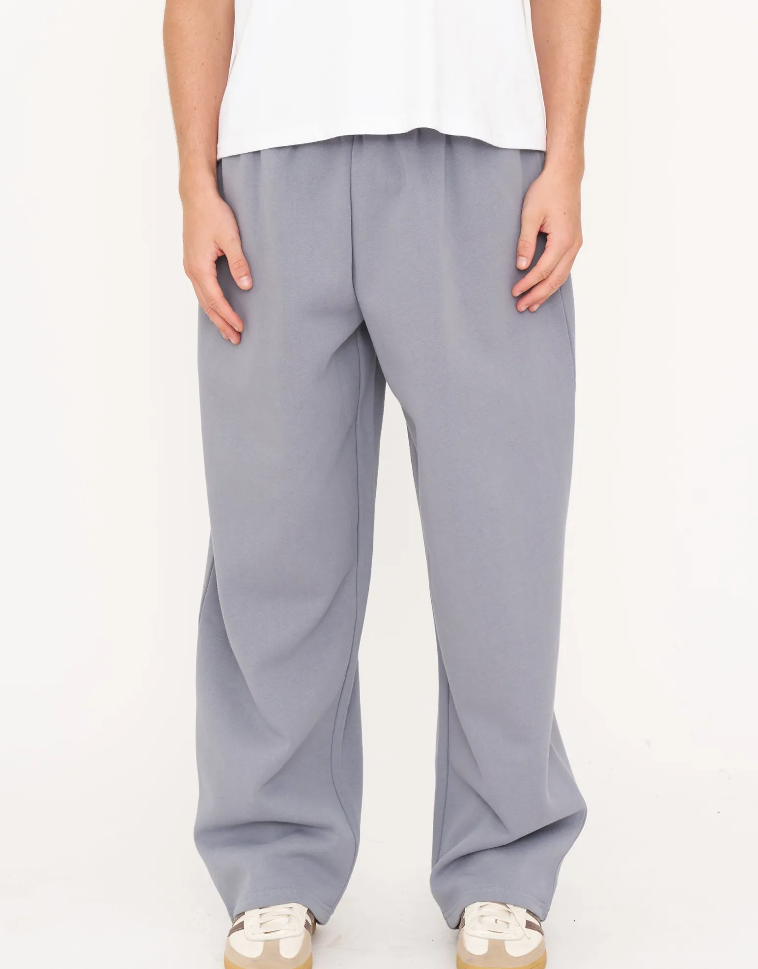 Essential Wide Track Pants in Ash Purple