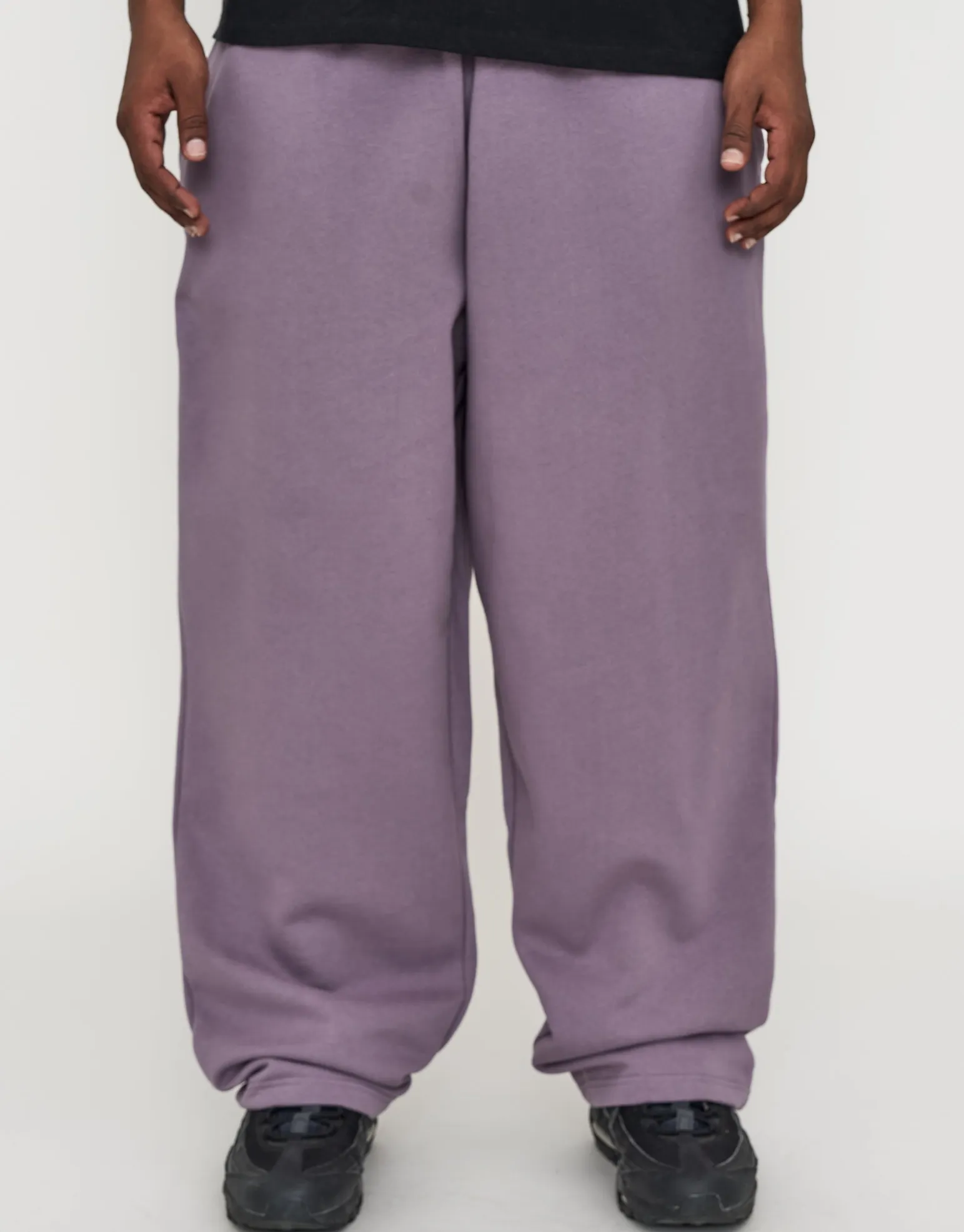 Essential Wide Track Pants in Slate