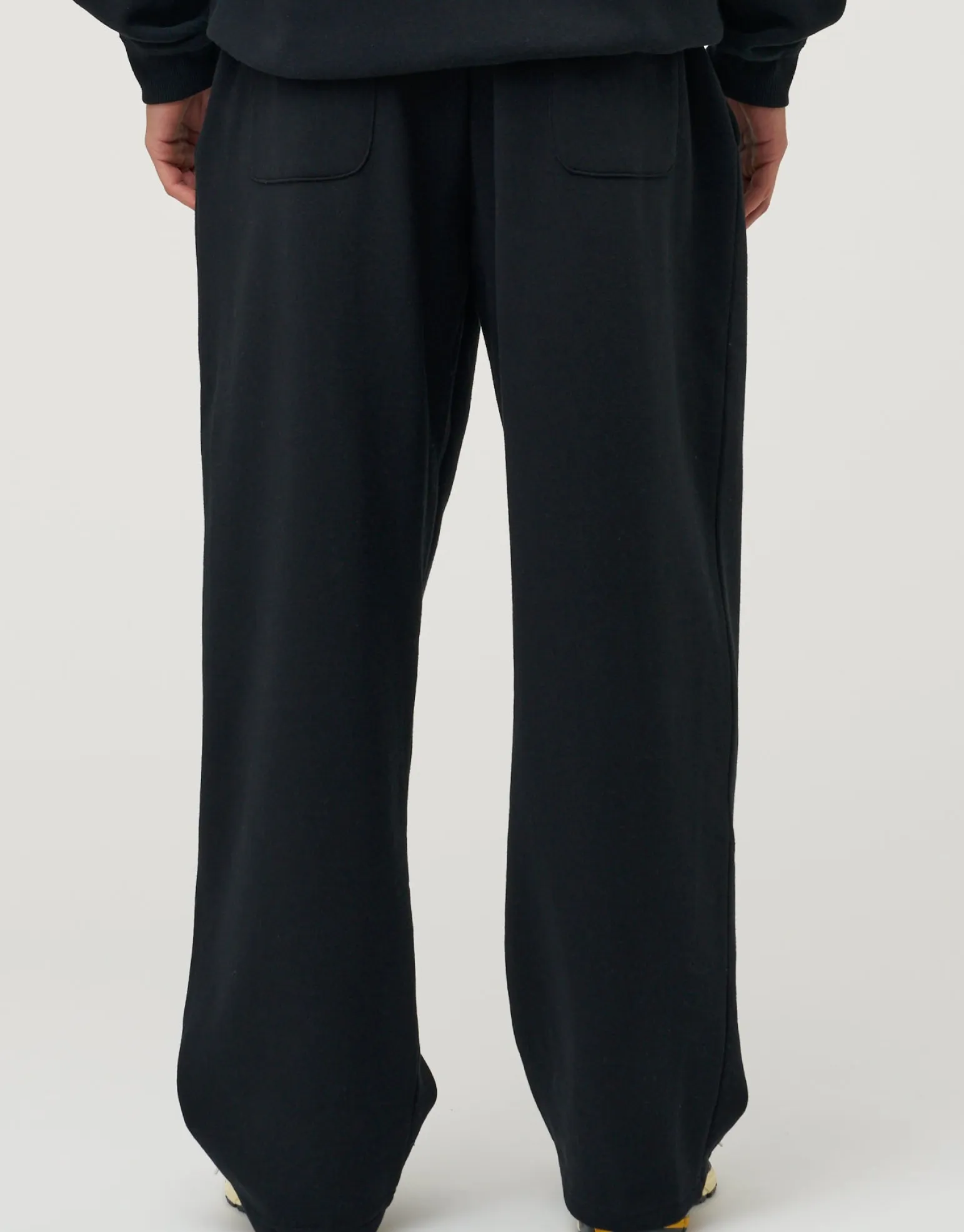 Essential Wide Track Pants in Slate