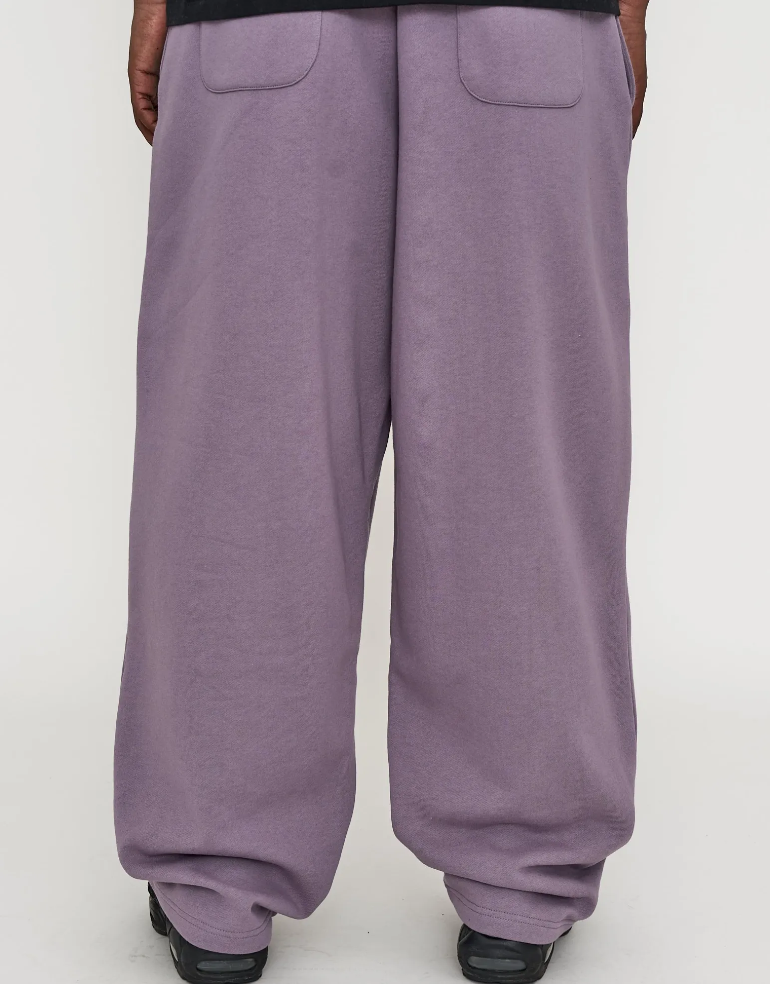 Essential Wide Track Pants in Slate