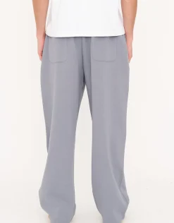 Essential Wide Track Pants in Black