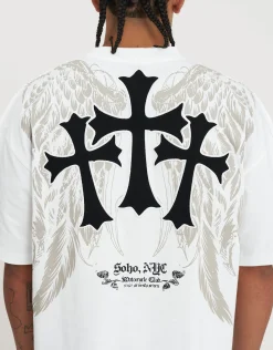 Eternity Box Fit T Shirt in Blanc