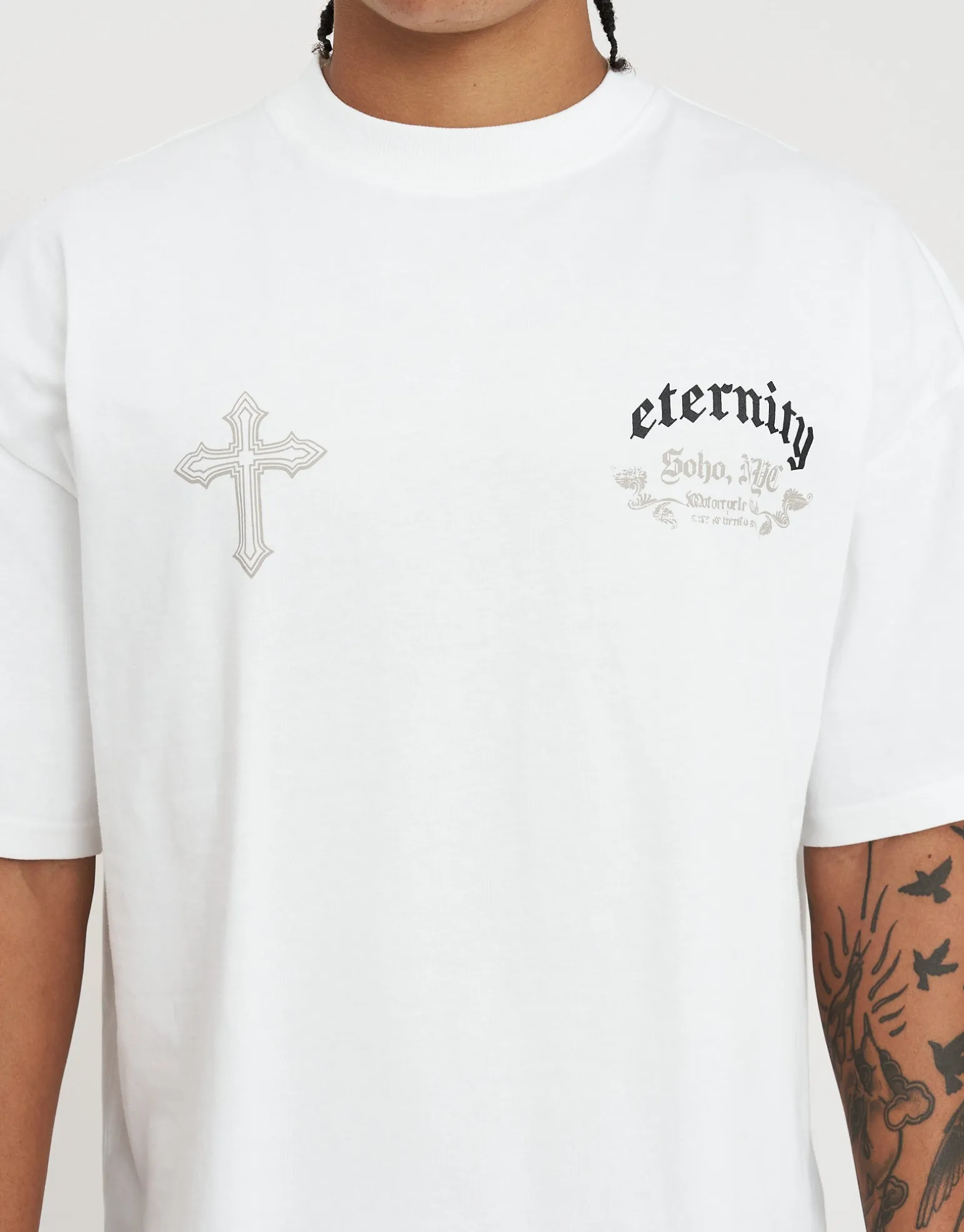 Eternity Box Fit T Shirt in Black