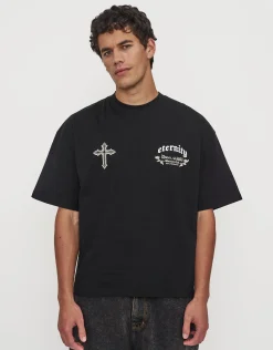 Eternity Box Fit T Shirt in Black