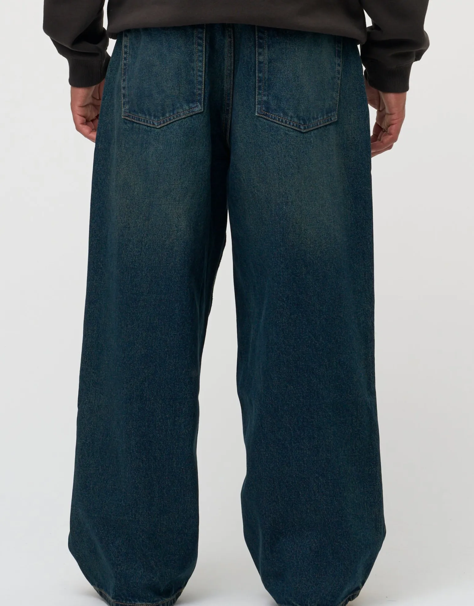 Extra Baggy Fit Jeans in Scrub Blue