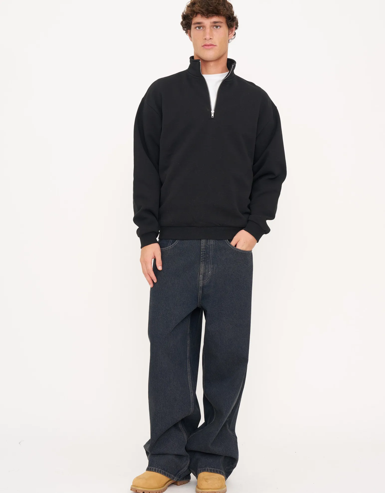 Extra Baggy Fit Jeans in Scrub Blue