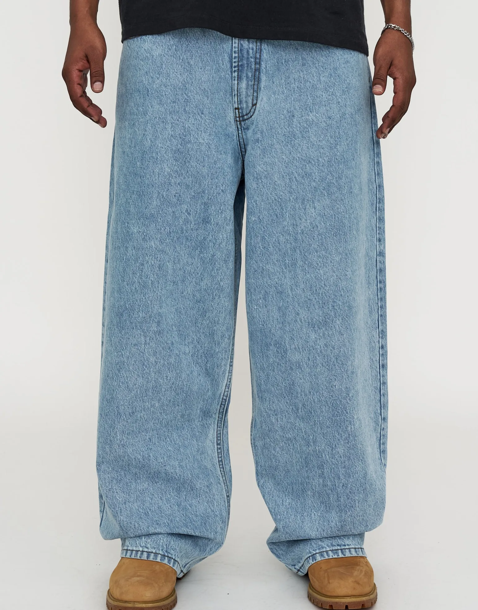 Extra Baggy Fit Jeans in Scrub Blue