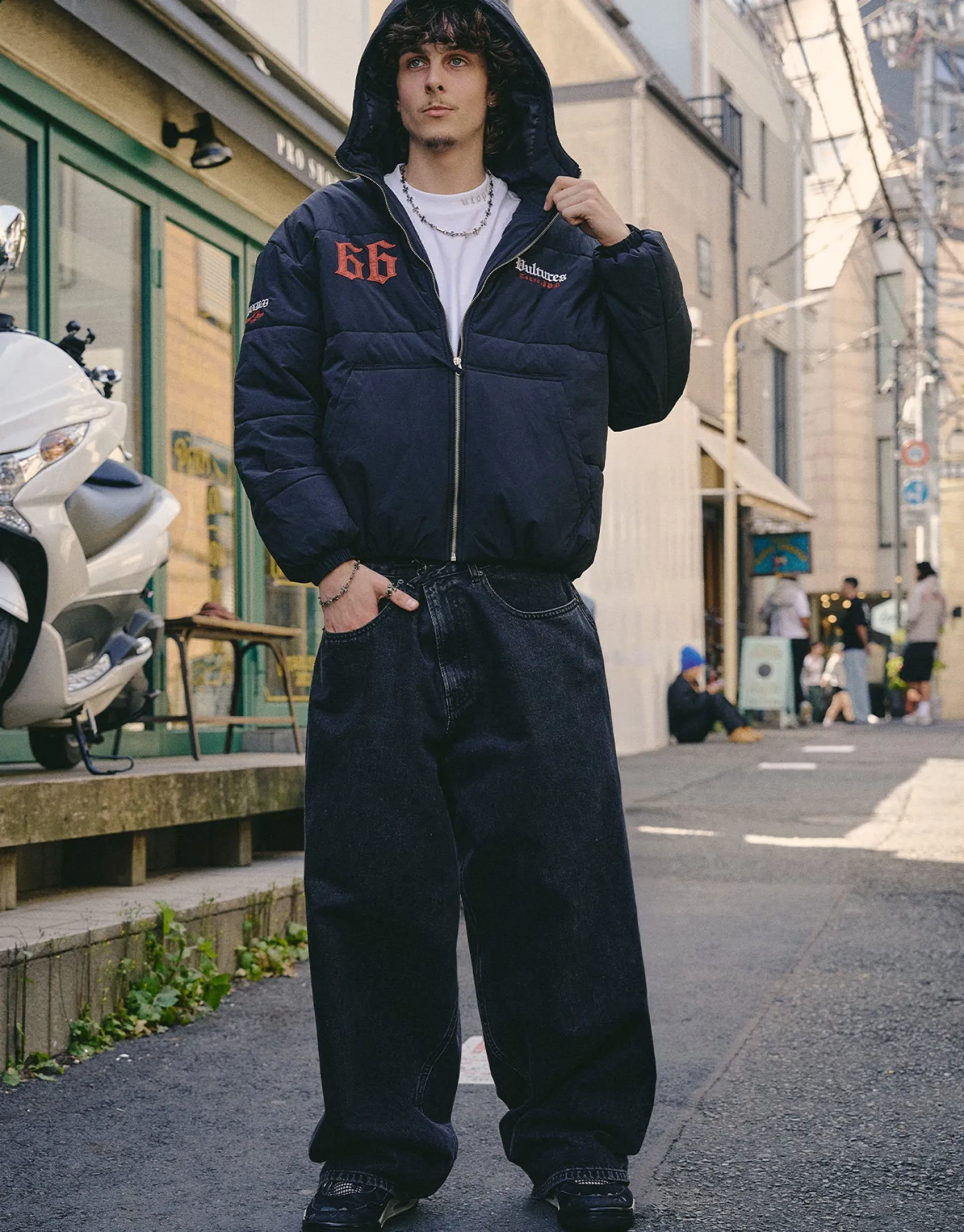 Extra Baggy Fit Jeans in Scrub Blue