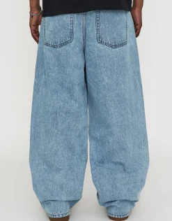 Extra Baggy Fit Jeans in Scrub Blue