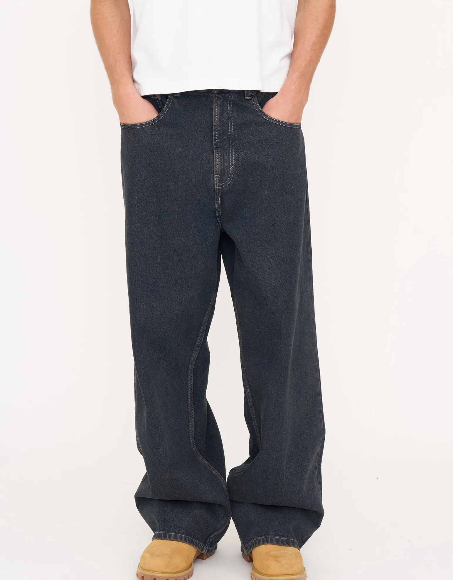 Extra Baggy Fit Jeans in Scrub Blue