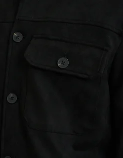 Faux Suede Smart Jacket in Khaki