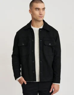 Faux Suede Smart Jacket in Khaki