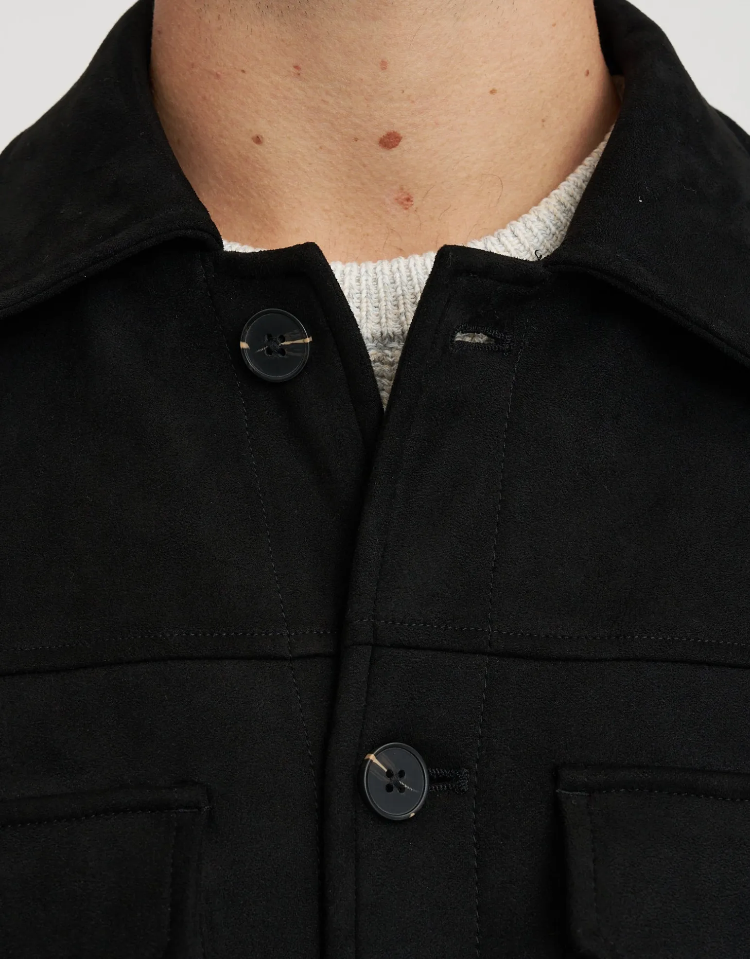Faux Suede Smart Jacket in Tobacco