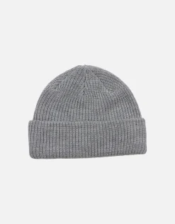 Fisherman Ribbed Beanie in Bone