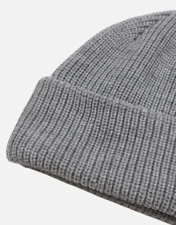 Fisherman Ribbed Beanie in Mustard