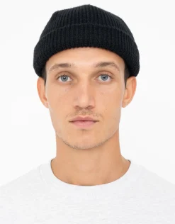 Fisherman Ribbed Beanie in Mustard