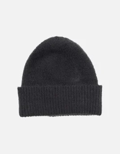 Fluffy Knit Beanie in Burgundy