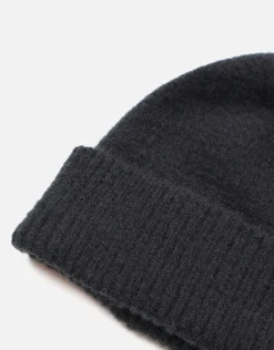 Fluffy Knit Beanie in Burgundy