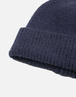 Fluffy Knit Beanie in Burgundy