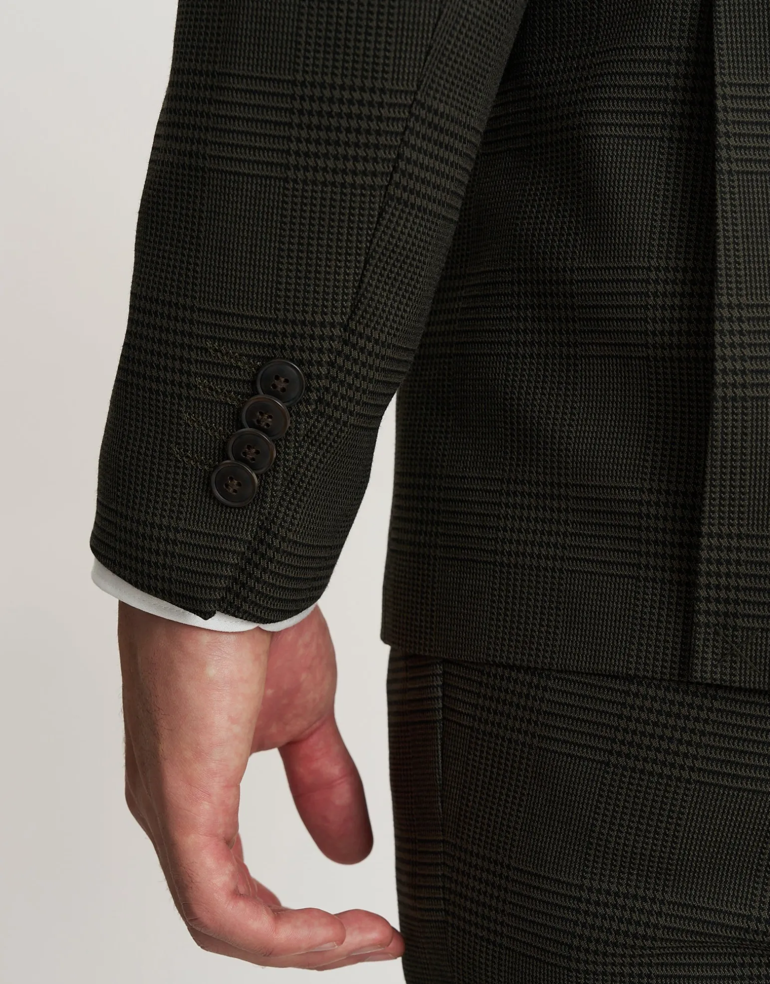 Glenroy Check Suit Jacket in Forest