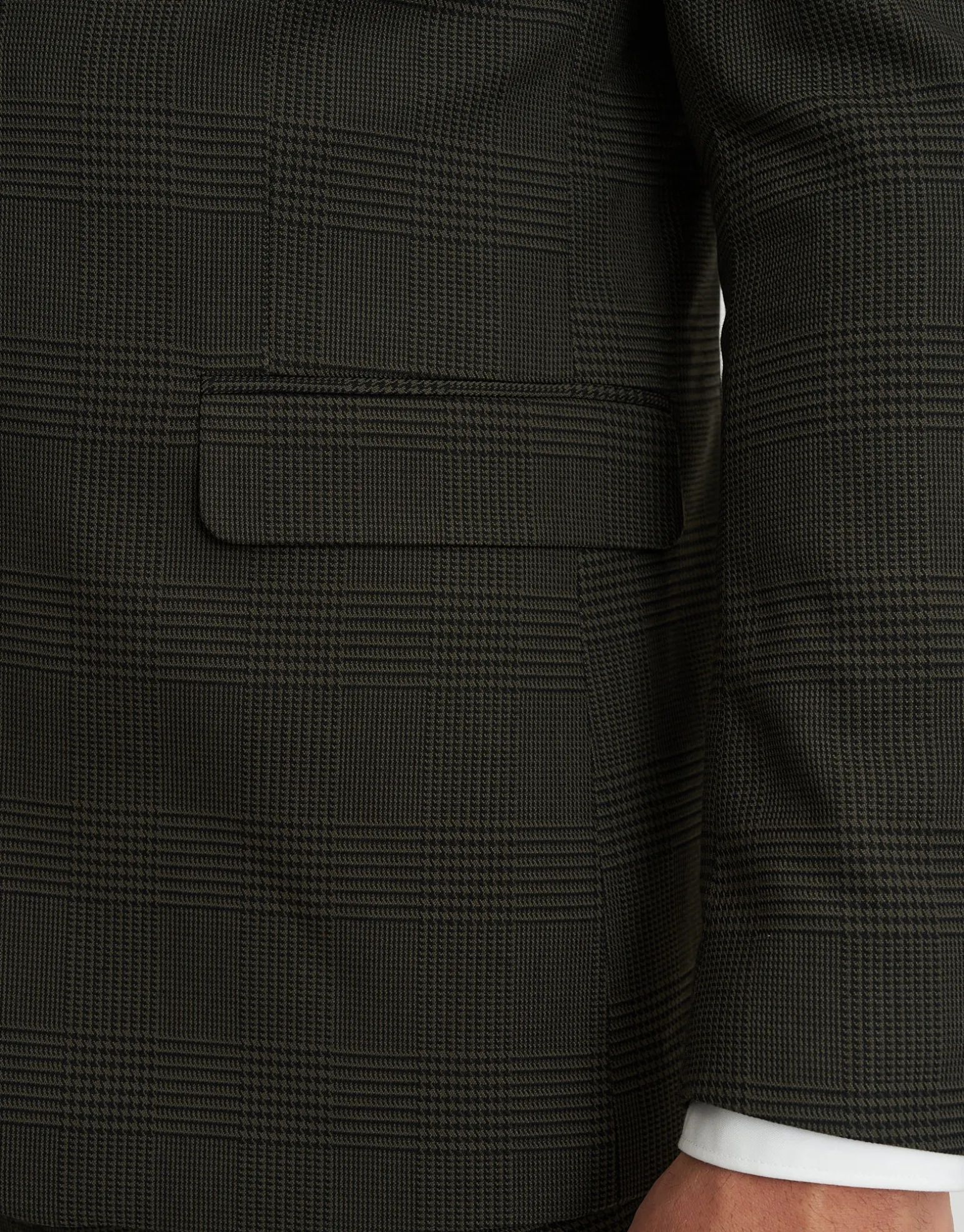 Glenroy Check Suit Jacket in Forest