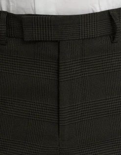 Glenroy Check Suit Trousers in Forest