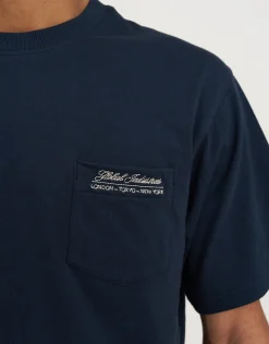 Global Industries Relaxed Fit T Shirt in Ink Navy