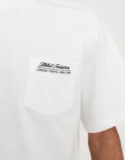 Global Industries Relaxed Fit T Shirt in Blanc