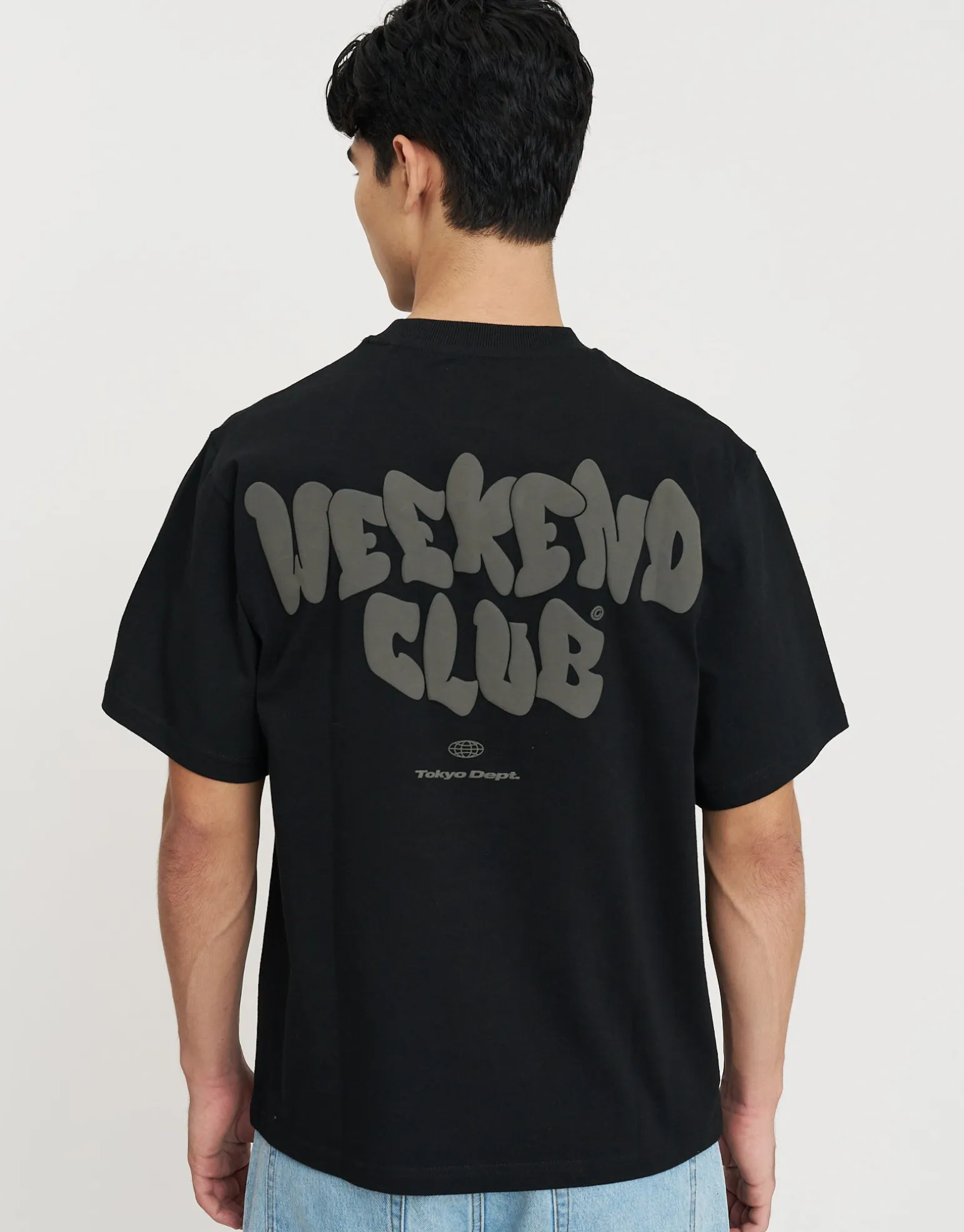 Graffiti Weekend Club Relaxed Fit T Shirt in Black