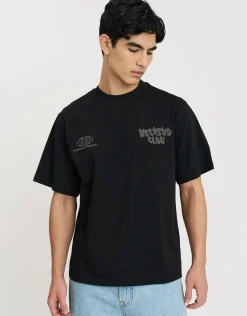 Graffiti Weekend Club Relaxed Fit T Shirt in Black