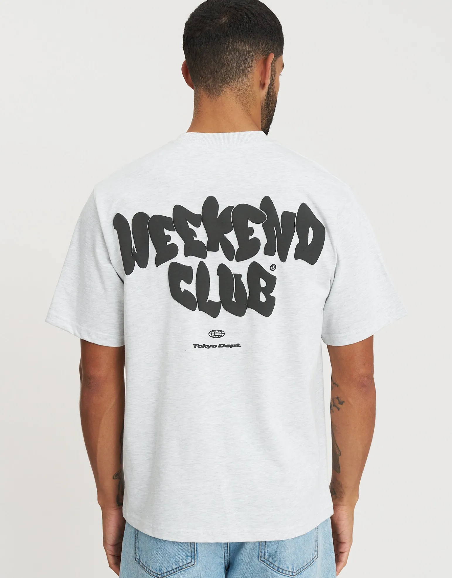 Graffiti Weekend Club Relaxed Fit T Shirt in Black