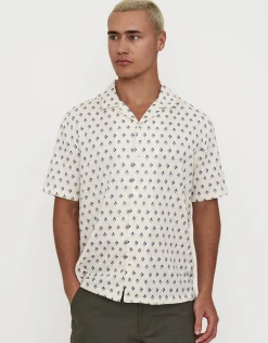 Hana Short Sleeve Shirt in Off White