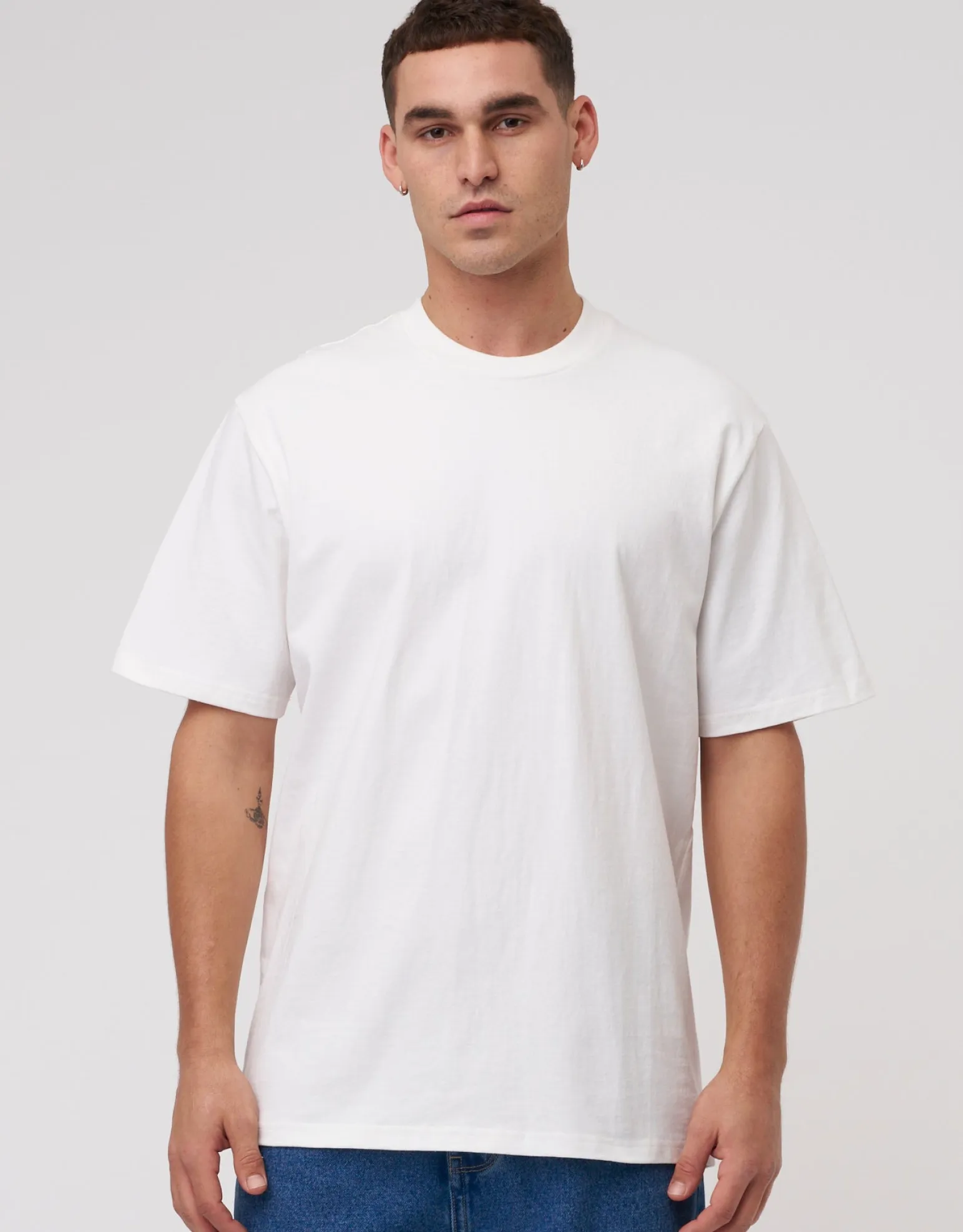 Heavyweight Regular Fit T Shirt in White
