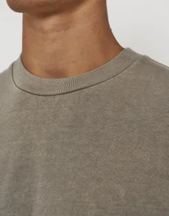 Heavyweight Regular Fit T Shirt in Grey Mist