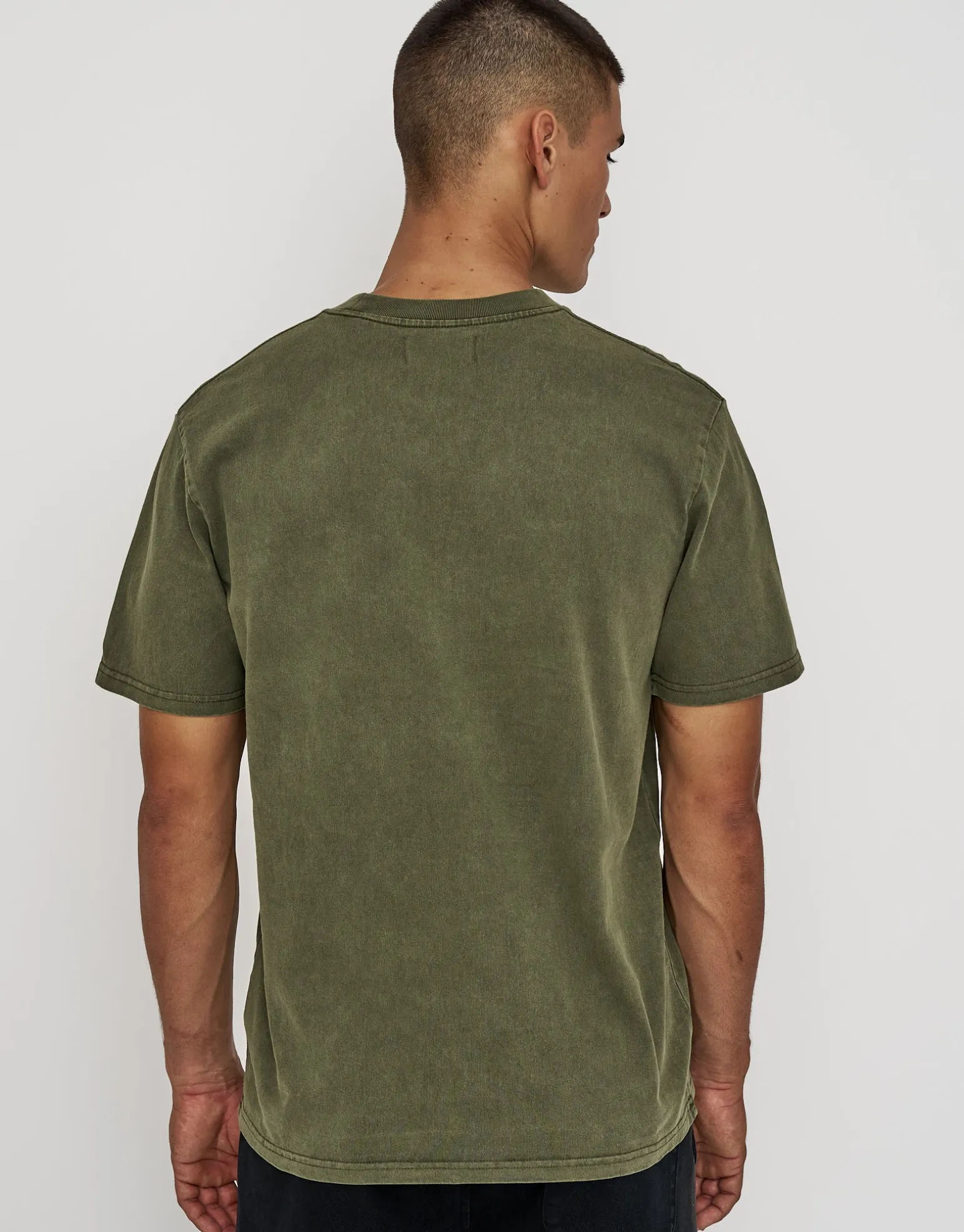Heavyweight Regular Fit T Shirt in Dark Ecru
