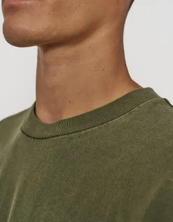 Heavyweight Regular Fit T Shirt in Dark Ecru