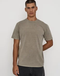 Heavyweight Regular Fit T Shirt in Dark Ecru
