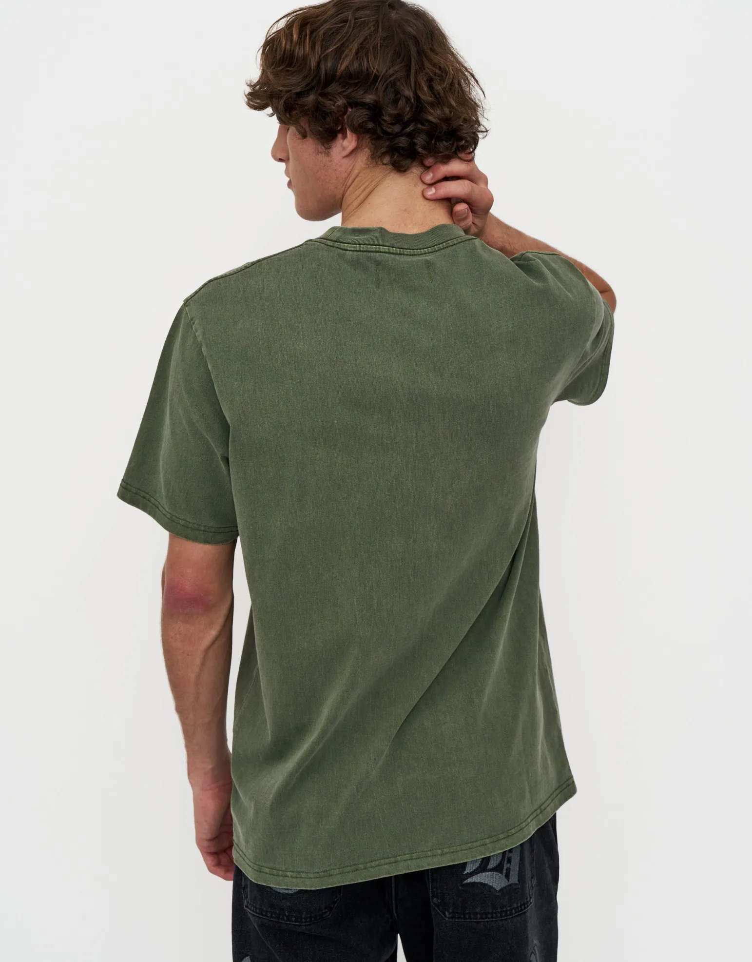 Heavyweight Regular Fit T Shirt in Dark Ecru