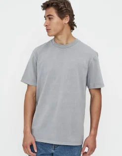 Heavyweight Regular Fit T Shirt in Blue Chalk