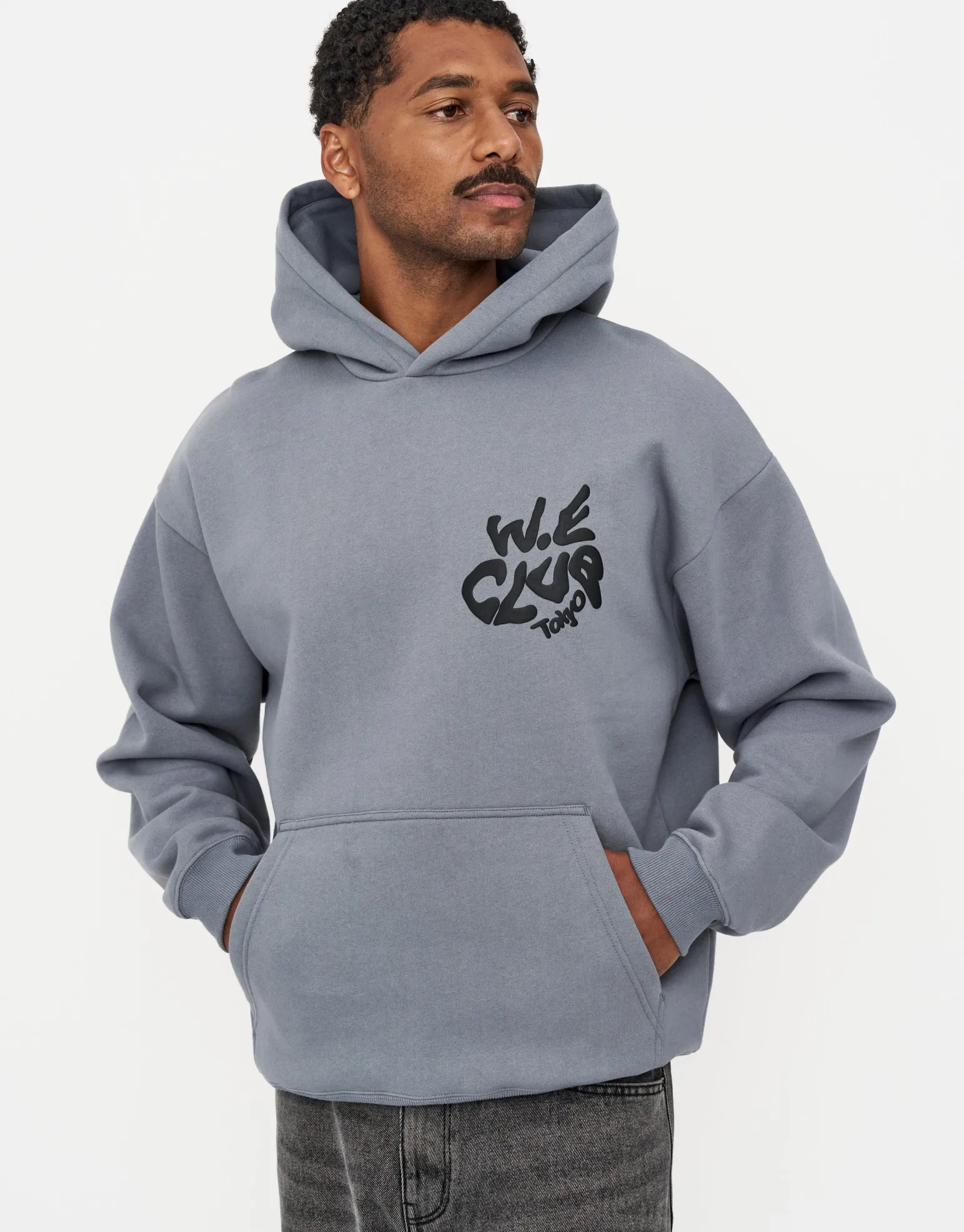 Heavyweight Weekend Club Hoodie in Snow Marle